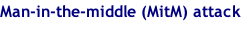 Man-in-the-middle (MitM) attack