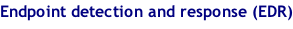 Endpoint detection and response (EDR)