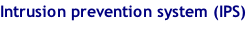 Intrusion prevention system (IPS)